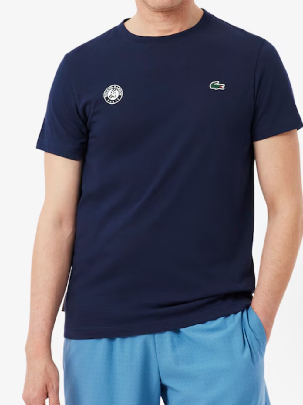 NEW Lacoste Men's Roland-Garros Edition Ultra Dry Tennis T-Shirt size: S(3)